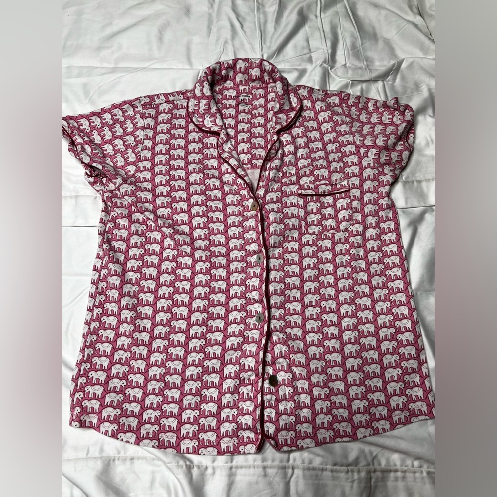 roller rabbit elephant pajama top